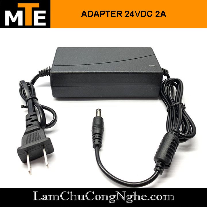 Nguồn adapter 24V 2A jack DC 5.5 * 2.1 mm