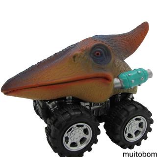 [MU]Mini Dinosaur Animal Pull Back Cars Model Vehicles Play Set Toys