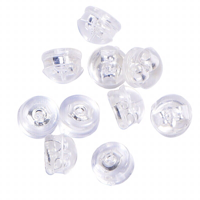 Nút chốt khuyên tai bằng nhựa, Chuôi bông tai bằng nhựa- Minh Tâm Jewelry