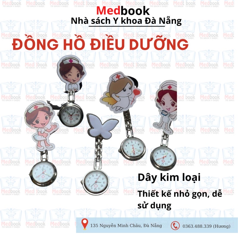 Đồng Hồ Kẹp Ve Áo, Nhỏ Gọn, Bỏ Túi cho Điều Dưỡng, Bác Sĩ, Y Tá - mẫu mã đa dạng