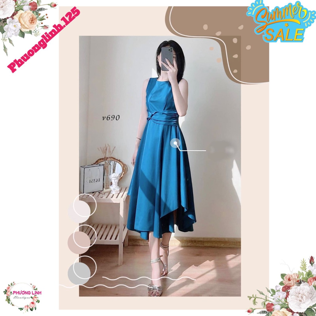 VÁY XANH NB  XÒE LY EO | BigBuy360 - bigbuy360.vn