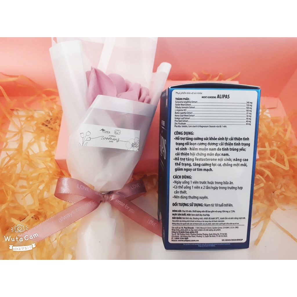 (CHÍNH HÃNG) Viên uống Sinh Lý ALIPAS GOLD (Lọ 30 viên)