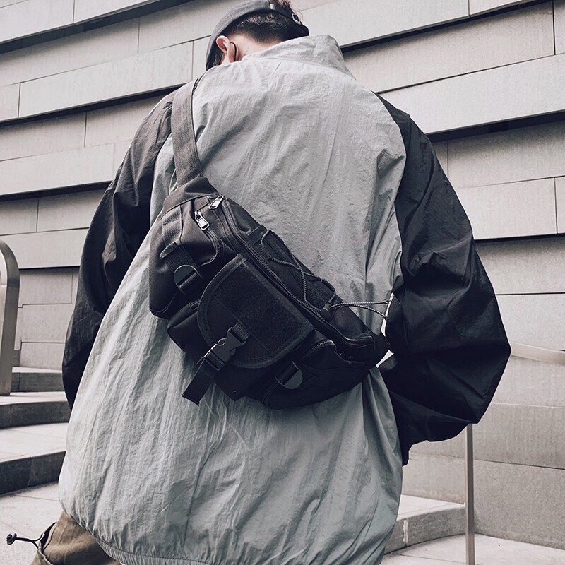 Túi đeo chéo nam nữ vải cao cấp đeo trước ngực thiết kế phù hợp dạo phố cực ngầu | BigBuy360 - bigbuy360.vn