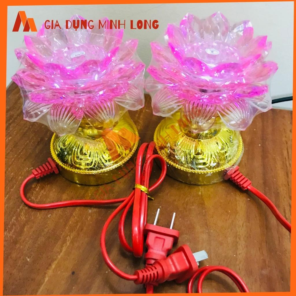 Cốc nến thờ hoa sen, cốc nến thờ led 7 màu siêu đẹp thay đổi liên tục