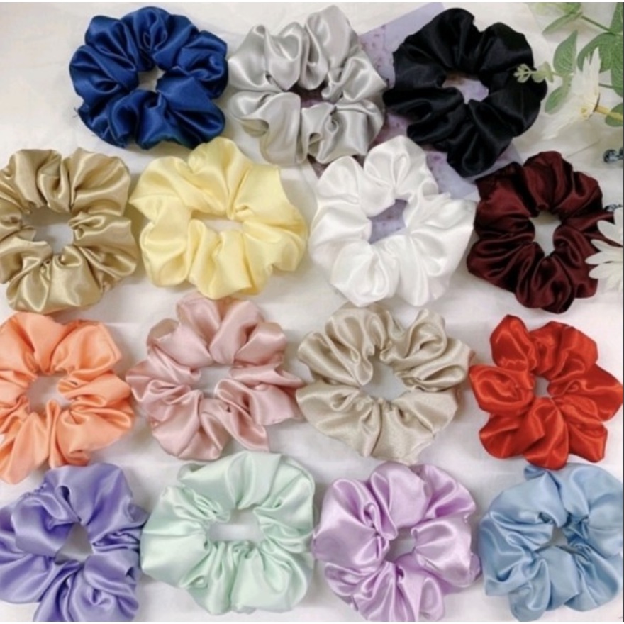 Cột tóc vải Scrunchies Xinh Xắn Dành Cho Nữ