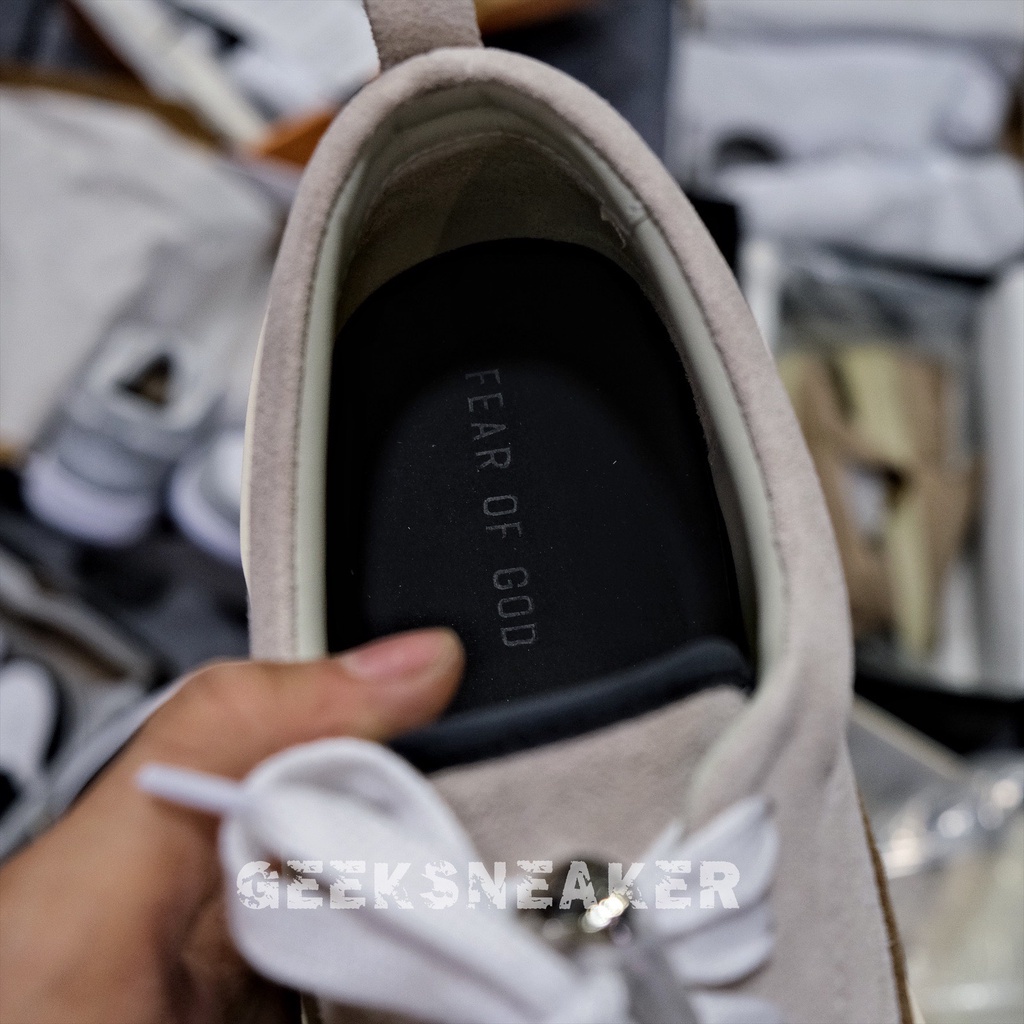 [Có sẵn] [GeekSneaker] Giày Fear Of God - FOG 101 Low Top Sneaker Cappuccino Bone Suede