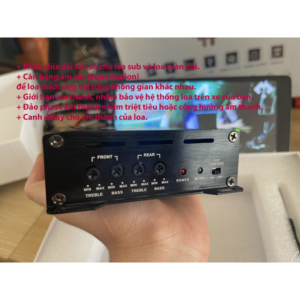 FREE SHIP -Amply xe hơi Audxeon D3100 cao cấp 12v Cắm jack zin theo từng dòng xe