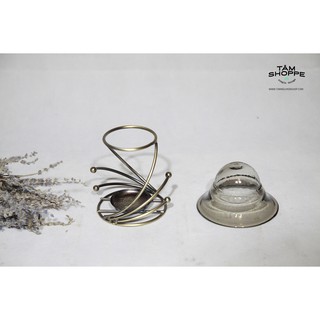 Đèn đốt tinh dầu khung sắt Xoắn TAN