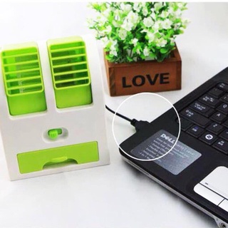 Giảm giá Điều hòa mini hai cửa quạt đá, chạy pin hoặc cắm usb -DC1315