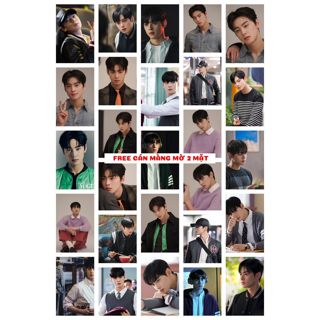 Lomo card 54 ảnh Cha Eun Woo - True Beauty 1