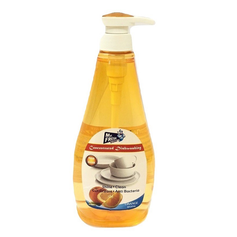 Nước rửa chén bát đậm đặc Mr. Fresh Hàn Quốc 800ml - Có van nhấn rất tiết kiệm