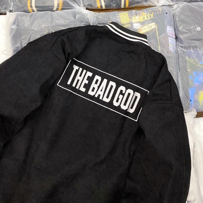 Áo Khoác Bomber Nỉ 2 Lớp Bên Trong Lót Dù The Bad God Unisex | BigBuy360 - bigbuy360.vn