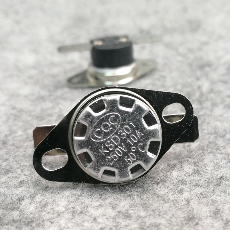 2 Cái/lốc KSD301 10A 250V Bakelite Công Tắc Nhiệt Rơ Le Thường Đóng Bình Thường Mở 85 95 105 125 140 C