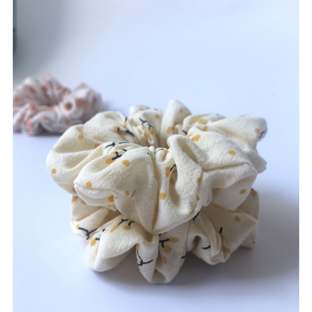 Linen srunchies | dây cột tóc vải xinh | misilk misilk ♡