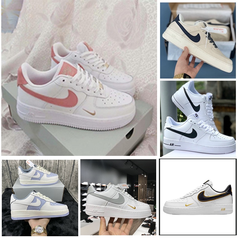 Giày thể thao AF1 trắng tổng hợp nhiều màu, giày sneaker AF1 các màu mới nhất 2022 dành cho nam nữ đầy đủ bill box