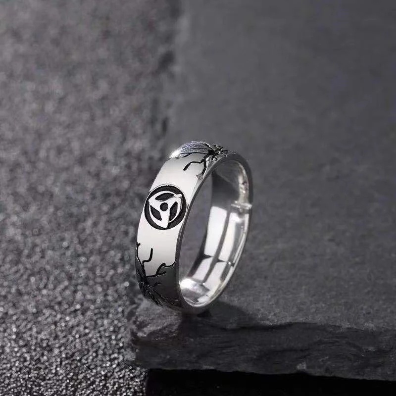 Nhẫn Kim Loại Hóa Trang Nhân Vật Kakashi Trong Naruto