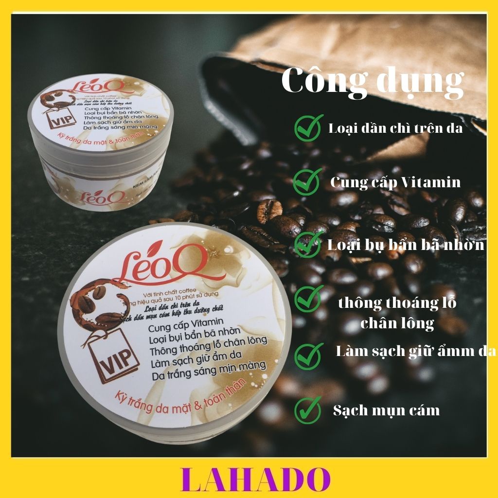 Tẩy tế bào chết body toàn thân cafe LeoQ 100ml