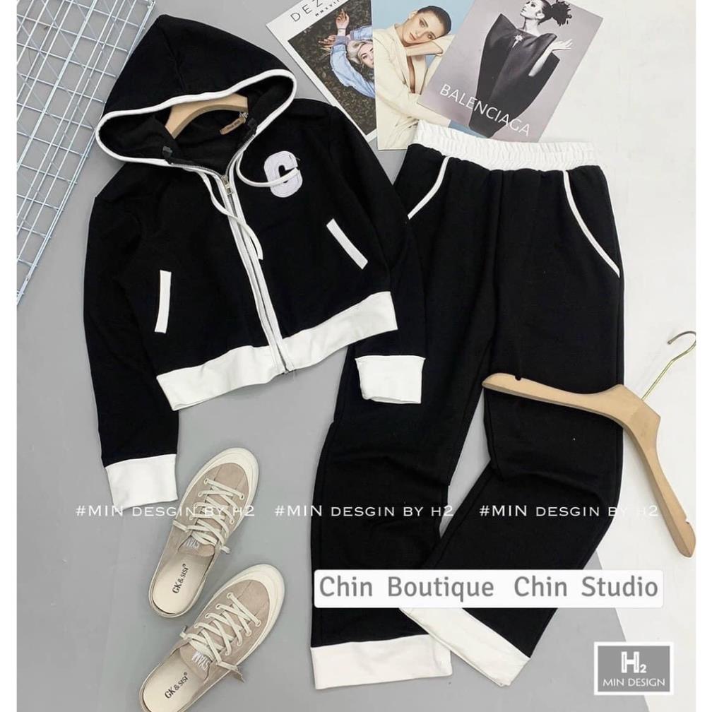 [ 𝐅𝐑𝐄𝐄 𝐒𝐇𝐈𝐏 ] SÉT BỘ THỂ THAO KHÓA MŨ CHỮ C ĐÁP NỔI SIÊU XINH