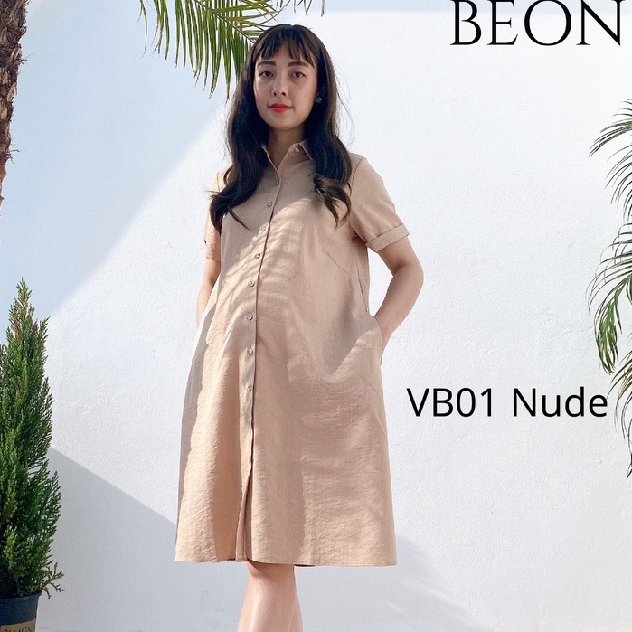 Đầm bầu công sở, váy bầu công sở có cổ, váy bầu sơ mi thiết kế tay ngắn dáng suông mềm mát, đầm bầu váy bầu hè áo bầu