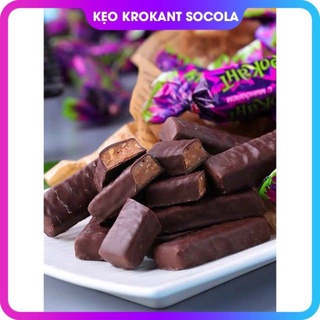 Kẹo Tím Krokant Socola Hạnh nhân Nga gói 180g,500g