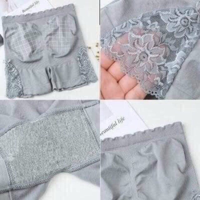 Quần lót nữ cotton Đùi cao cấp nâng mông, Quần Mặc Váy Nâng Mông ren đùi Chất Siêu MQL561