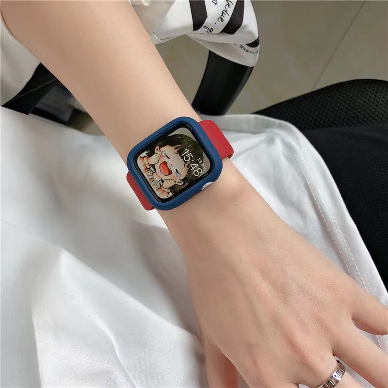 Dây Đeo Đồng Hồ Apple Watch 49mm 45MM 41MM 40MM 44MM 42MM 38MM 8 7 6 5 / 4 / 3 SE Bằng Silicon Đàn Hồi Tốt 2022
