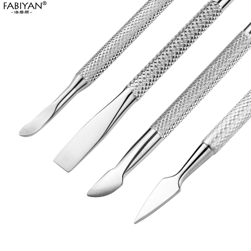 Cây đẩy da chết  2 đầu bằng thép không gỉ loại bỏ da chết hiệu quả FABIYAN