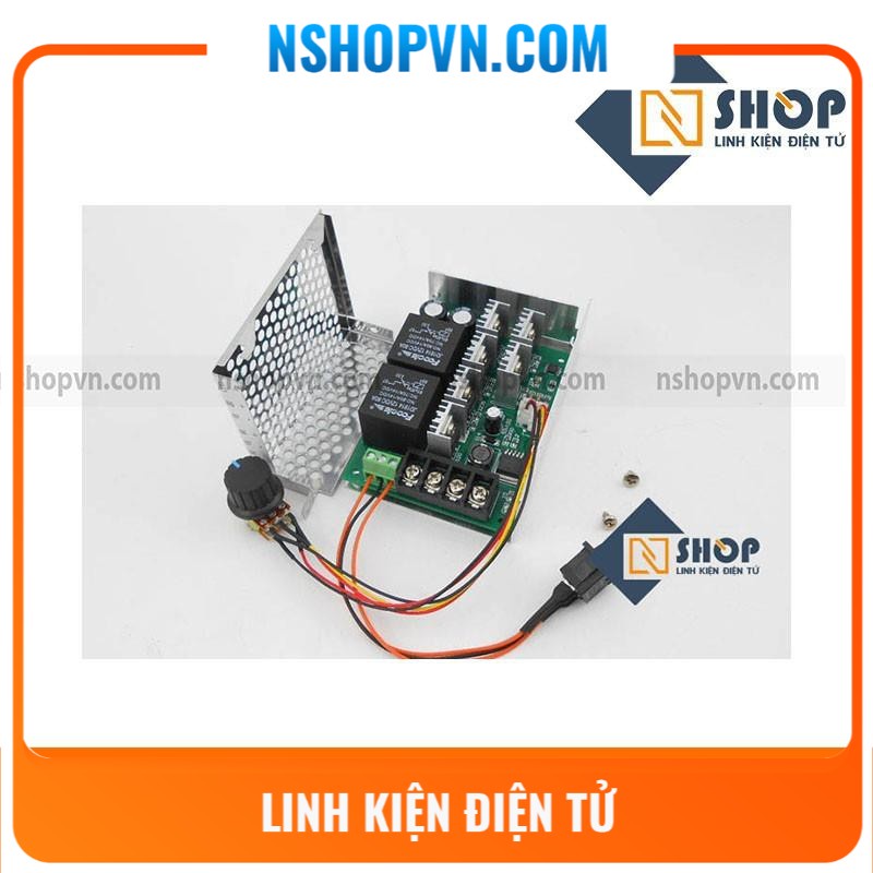 Bộ điều khiển tốc độ động cơ DC 40A có đảo chiều - vỏ nhôm