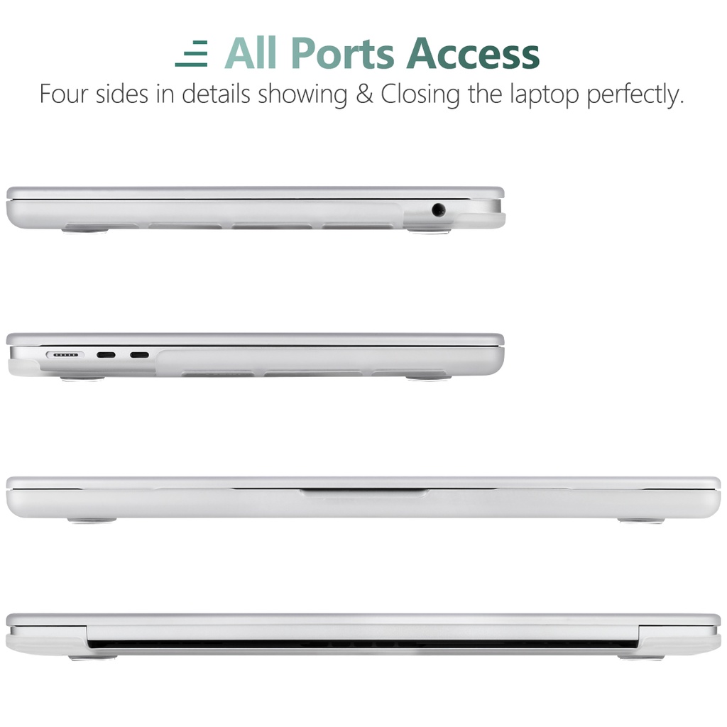 Ốp Điện Thoại 5 Trong 1 Cho Macbook Air 13 M1 2020 A2337 2022 Air13.6inch A2681 M2Pro13.3Inch A2289 A2338 A2251 Pro13 A1708 A1706 A1989 A2159 A1466 A1369