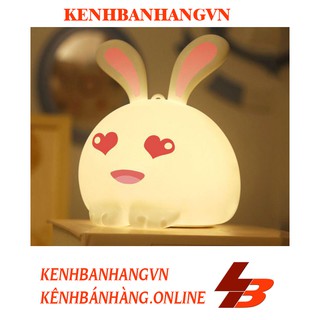 Đèn Ngủ, Đèn Trang Trí Dễ Thương Bé Thỏ (nhiều màu có thể tự chuyển màu)