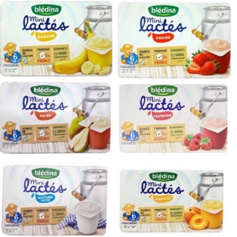 [11-12/2022] Sữa chua Bledina, Nestle 6x60gr/lốc hàng Pháp