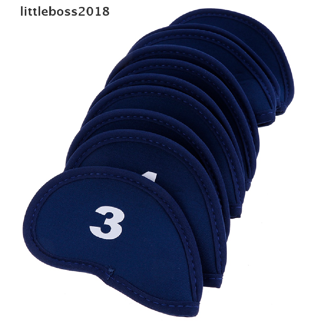 Set 10 Vỏ Bọc Bảo Vệ Đầu Gậy Đánh Golf littleboss2018 Bằng Cao Su Tổng Hợp