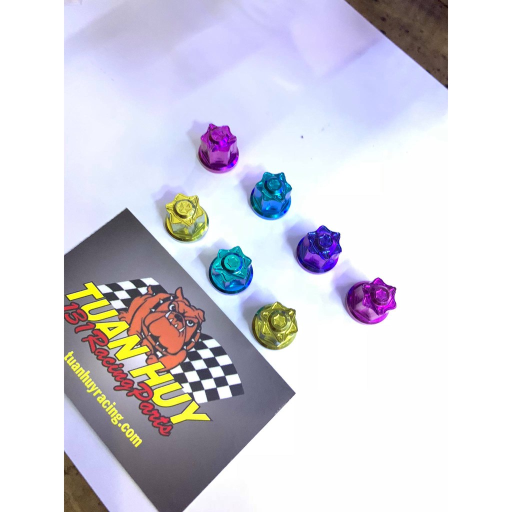 Tán 8 ly đầu bít titanium Gr5 DoChoiXeMay