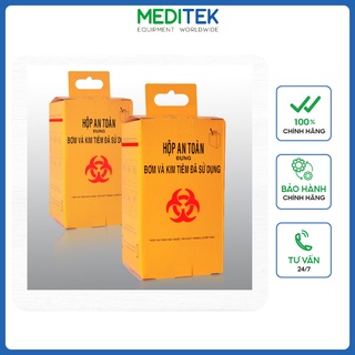 Hộp an toàn đựng bơm tiêm, vật sắc nhọn, dung tích 5 lít