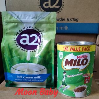 Combo 1 túi Sữa A2 1kg + 1 hộp Milo Úc 1kg