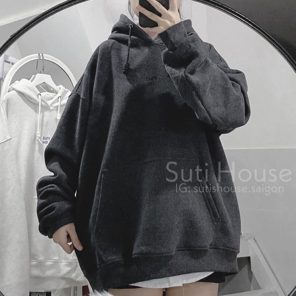 [ẢNH THẬT] Áo Hoodie FIND THE Unisex Nam Nữ 2 Màu Form Rộng Vải Mịn Đẹp Phong Cách Ulzzang Xinh Xắn - Suti House | BigBuy360 - bigbuy360.vn