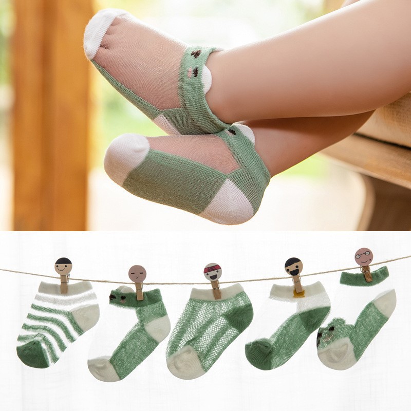 Tất Cho Bé Từ 0-8 Tuổi - Tất Lưới Thoáng Khí Thu Đông