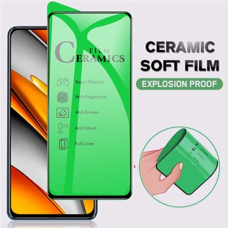 Miếng dán gốm dẻo 11D bảo vệ màn hình toàn diện cho Xiaomi Mi Redmi Note 7 8 9 10 Pro 9s 9a 9c 9t 10t Poco X3 Nfc F3 M3