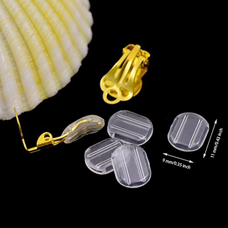 Bộ 50 đệm silicone lót lỗ tai khi đeo khuyên chống tổn thương