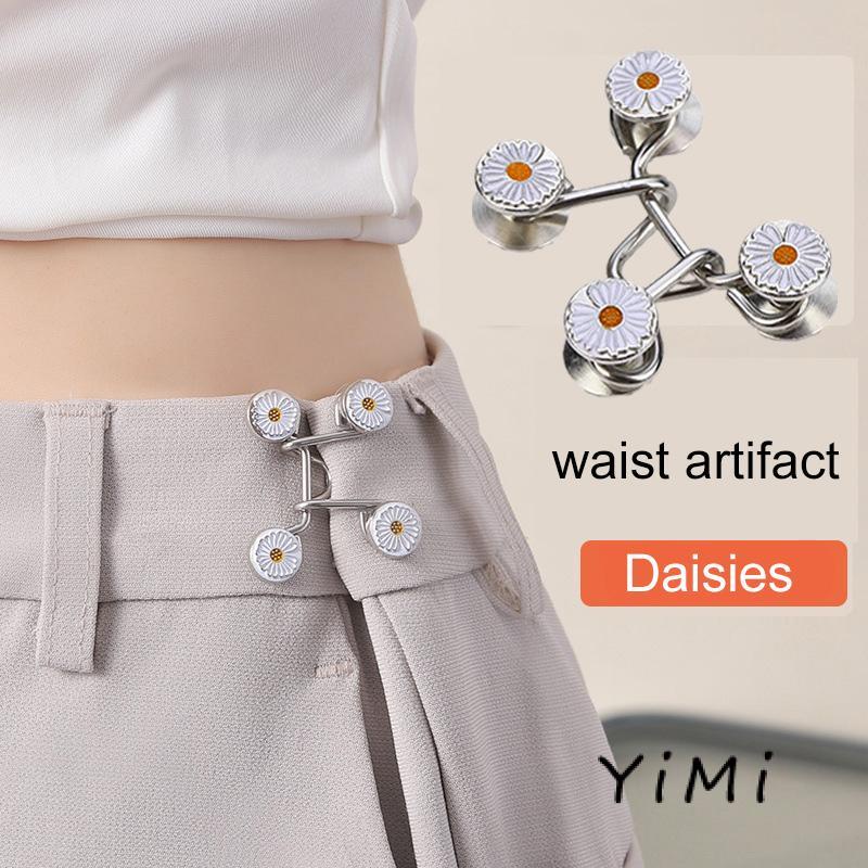 [mo] Thắt Lưng Không Cần Đóng Nút Có Thể Tháo Rời Với Nút Kim Loại Điều Chỉnh Được To Nhỏ