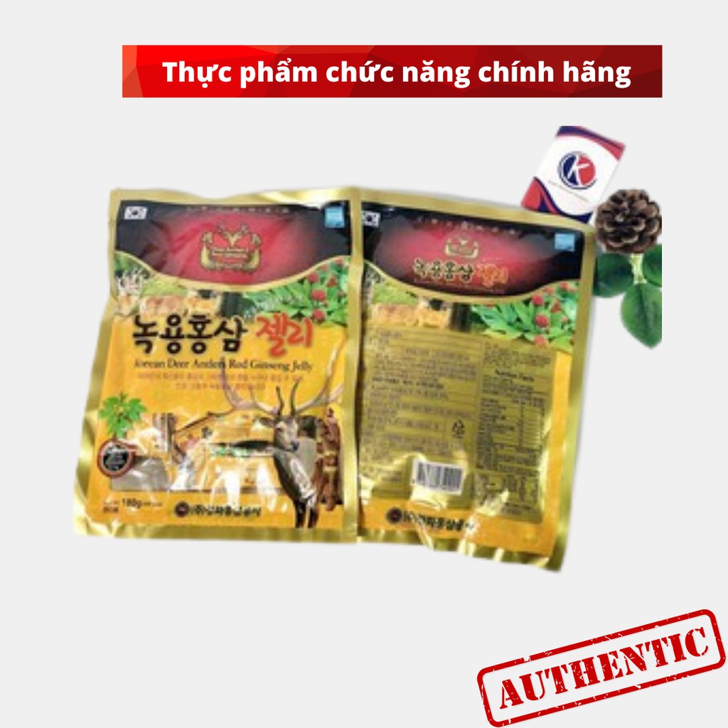 [KẸO MỀM] Kẹo hồng sâm nhung hươu Hàn Quốc thích hợp cho người già, mới ốm dậy, tăng cường sức khỏe, kẹo dẻo ăn ngon