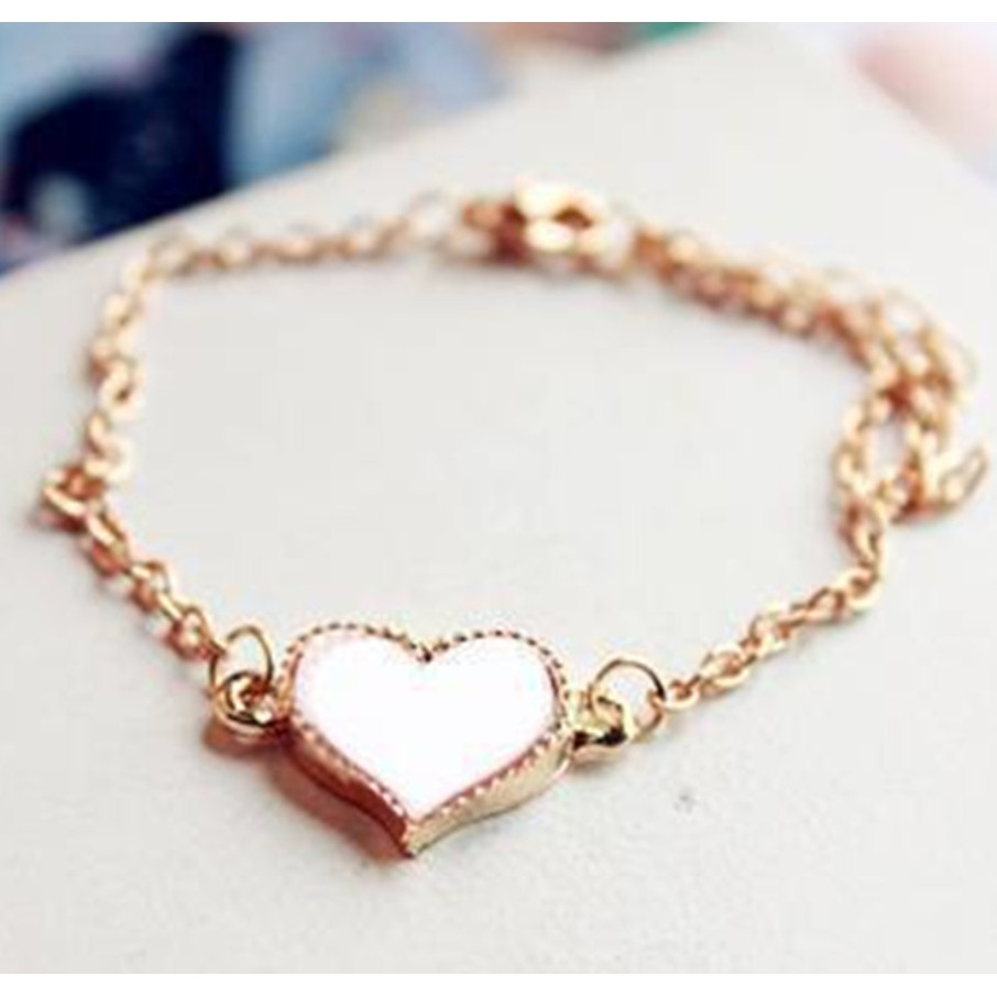 Vòng đeo tay nữ hình trái tim cực xinh xắn T37