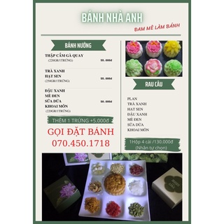 Bánh Trung Thu Handmade (có hộp xinh đi biếu)