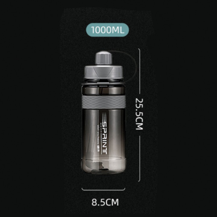 Bình Đựng Nước 1000ML Phong Cách Thể Thao Có Ống Hút và Dây Đeo Tiện Lợi Phù hợp mang Đi Làm Đi Học Đi Chơi | BigBuy360 - bigbuy360.vn