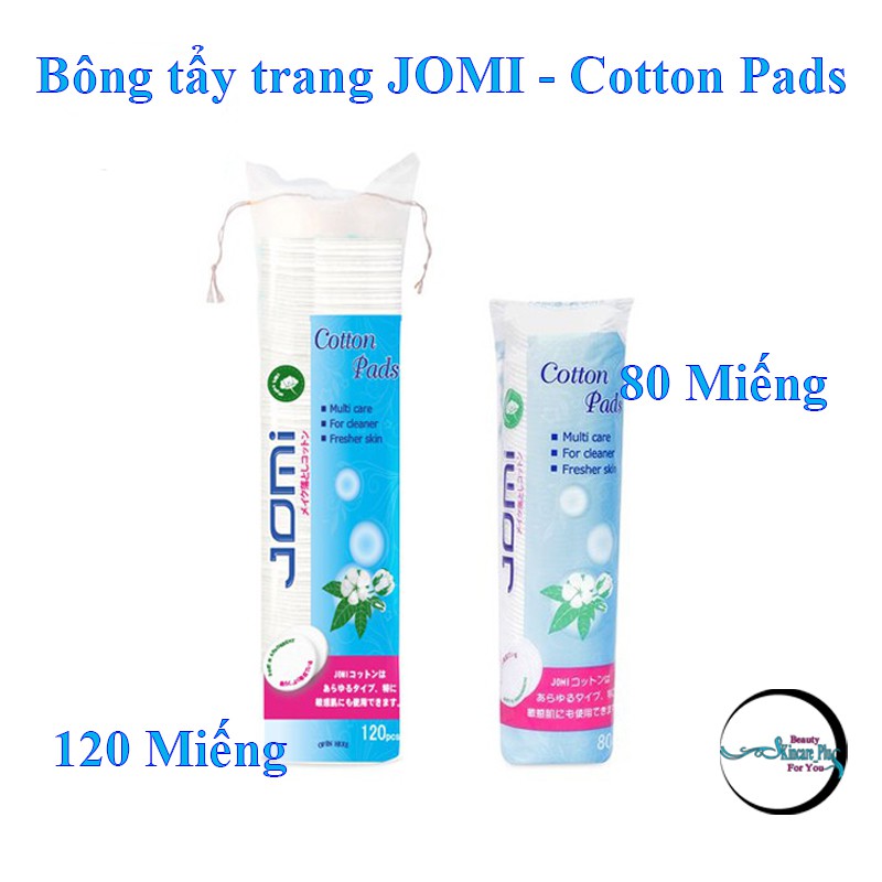 Bông Tẩy Trang JOMI- Cotton Pads/ túi 120 miếng và 80 miếng
