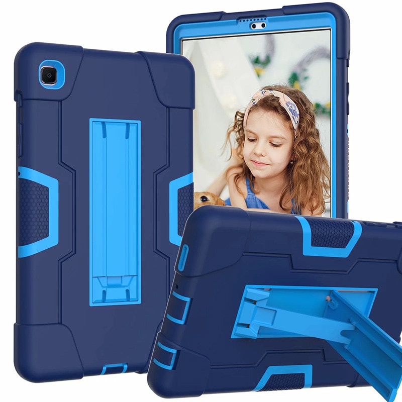 Ốp bảo vệ máy tính bảng chống sốc có giá đỡ cho Samsung Galaxy Tab A7 Lite 8.7inch Sm T220 T225