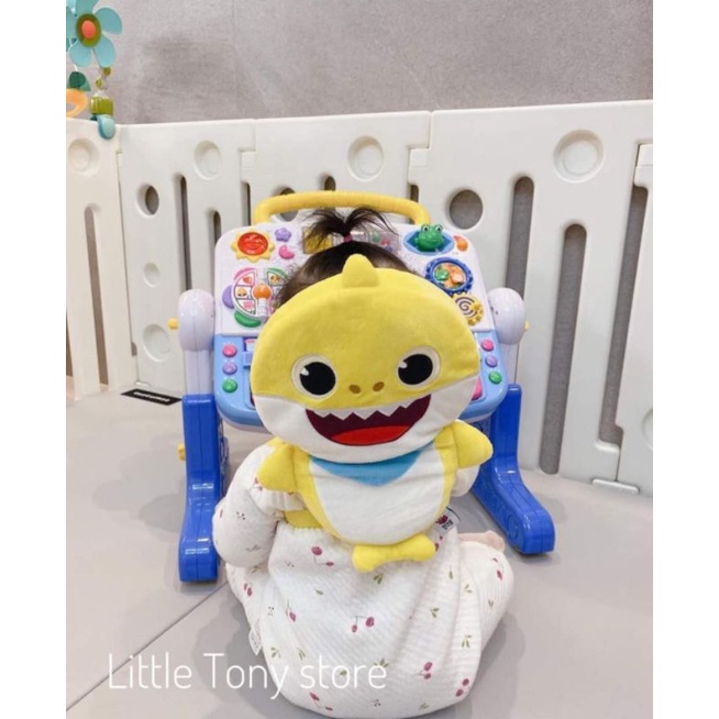 Balo Baby shark Pingfong đỡ đầu bé đáng yêu