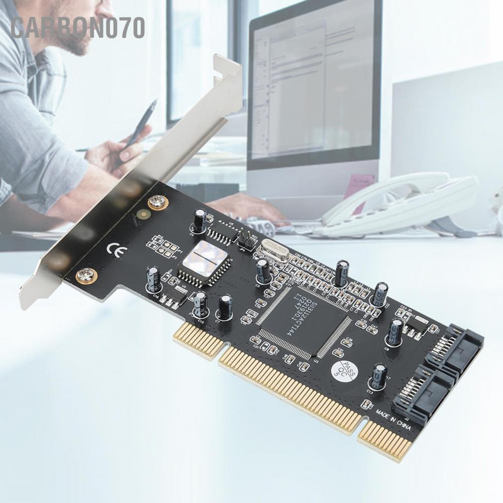 [Hàng Sẵn] Card mở rộng 2 Kênh Cho RAID PCI SATA150 Và Windows 98SE / ME NT4.0 2000 XP Vista Win 7【Carbon070】