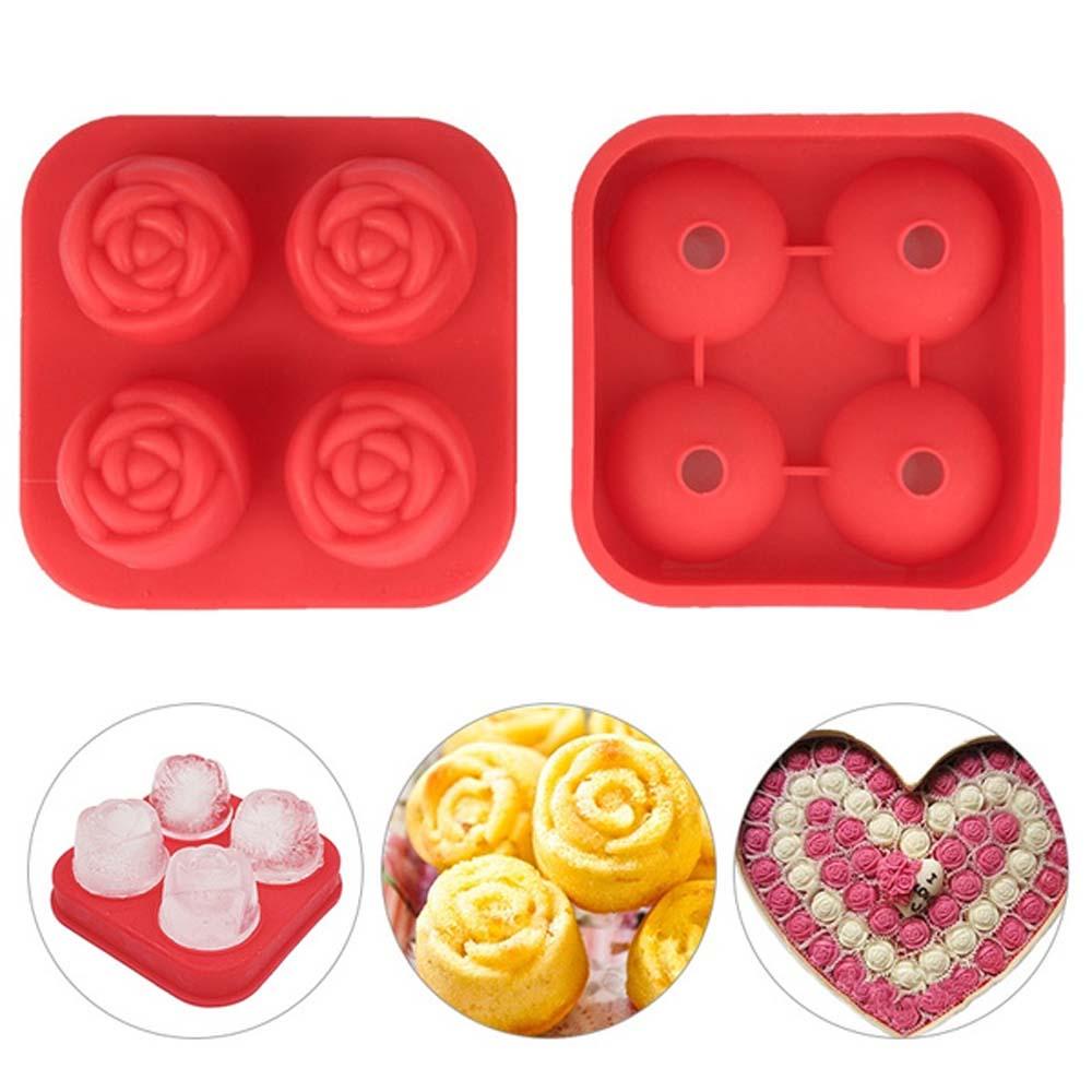 Khuôn Làm Đá / Cocktail Bằng Silicone Họa Tiết 3D