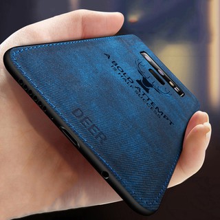 Ốp điện thoại bằng vải chống sốc hình hươu cho Samsung Galaxy S10 5G S9 S8 Plus Lite S7 Edge